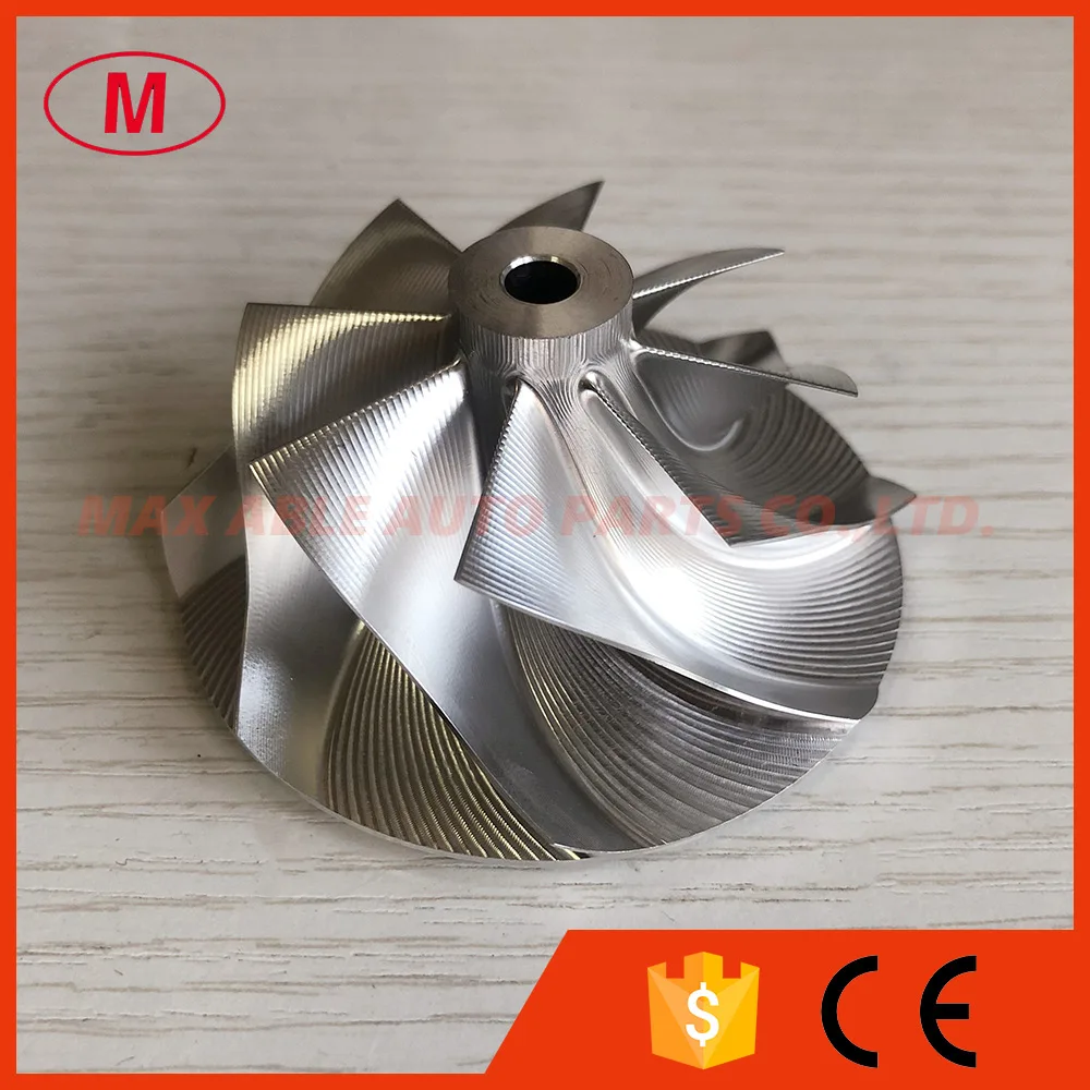 GTX3071 GEN ll 포워드 8 + 0 블레이드 54.06/71.40mm 포인트 밀링 터보 빌렛/밀링/알루미늄 2618 컴프레서 휠, GTX3071