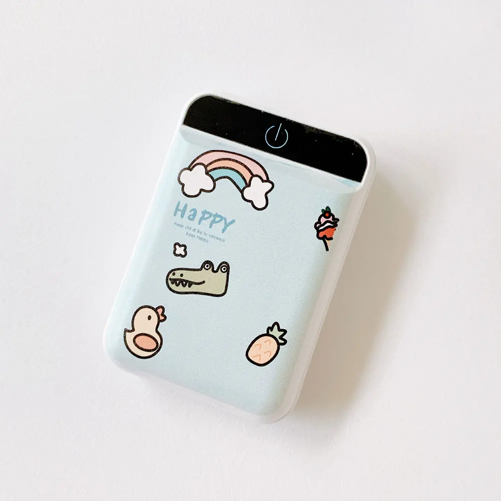 FLOVEME Portable Mobile External Battery Power Bank 4800mAh Cute Cartoon  4800mAh Powerbank Dual USB Fast Charging For Samsung mobile power bank