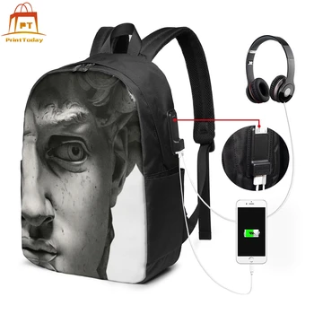 

Michelangelo David Backpack Michelangelo David Backpacks Multifunction Men - Women Bag Trending Sports Bags