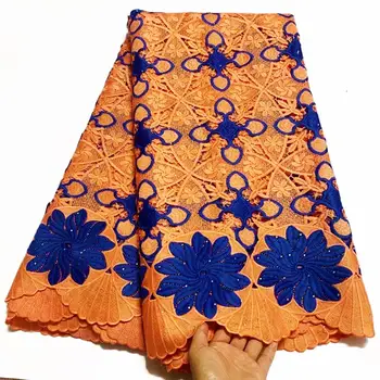 

French Lace Fabric 2020 Guipure Lace Embroidery African Cord Lace Fabric High Quality Nigerian Lace Fabric For Dress