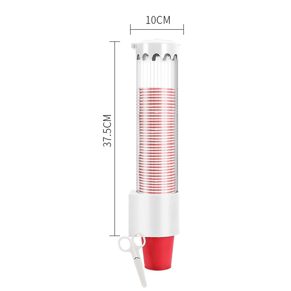 Дозатор для одноразовых стаканчиков стеллаж для хранения пластмассовый Автоматическая Полка домашний офис пыленепроницаемый контейнер Экономия пространства для удаления настенный