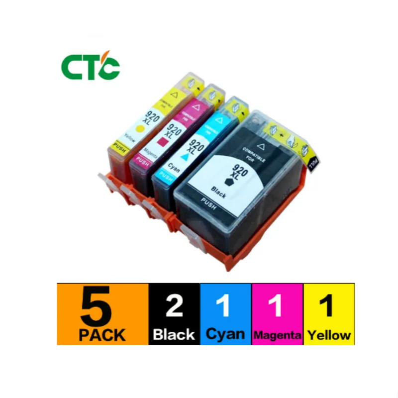 5 шт. чернильный картридж 920XL для officejet 6500a 920 6000 6500 7500A | Компьютеры и офис