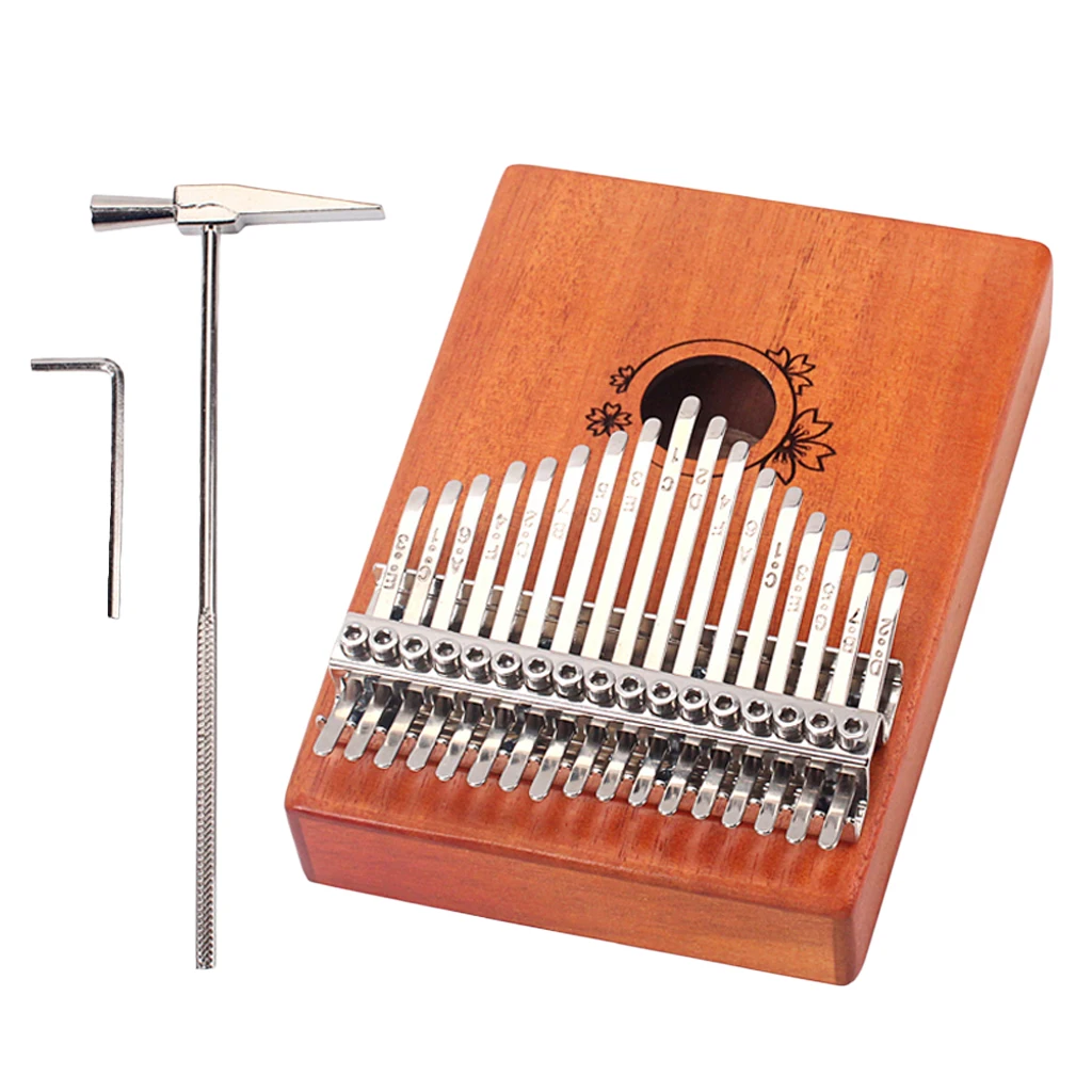 17Keys Finger Thumb Piano Kalimba African with Tuning Hammer for Kids