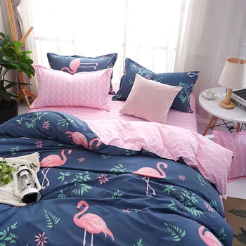 

24 Color JUSTCHIC Brand Aloe Vera Cotton Duvet Cover Set 4pcs Student Dormitory Quilt Cover Home Bedding Set Bedsheet Pillowcase