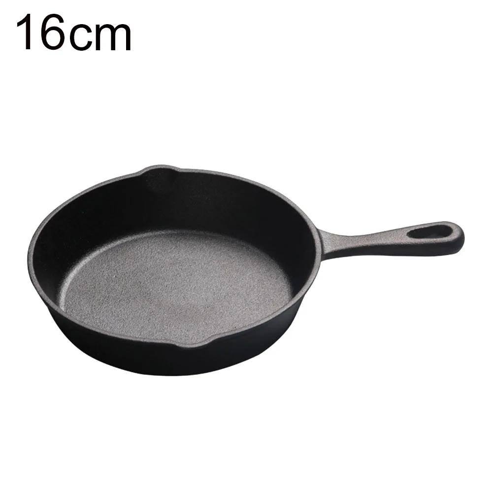 Cast Iron Skillet Non-stick Frying Pan Cooking Pot Restaurant Chef Cookware - Цвет: 16cm