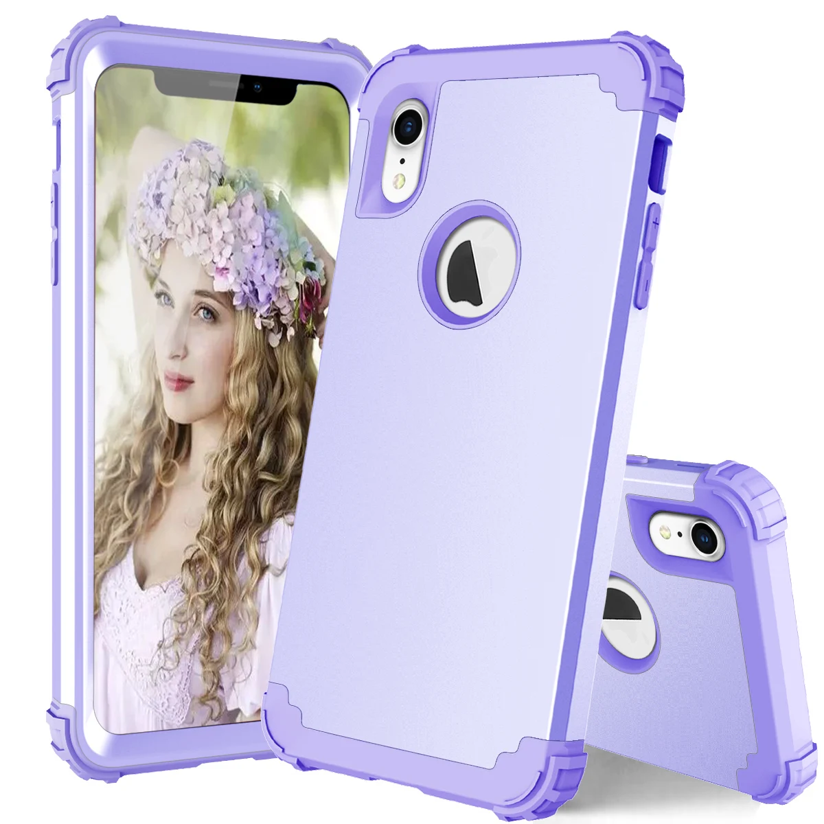 For IPhone 11 Case Iphone XR Xs Cover Shockproof Protect Hybrid Hard Rubber Impact Armor Phone Cases for 7 8 Plus |
