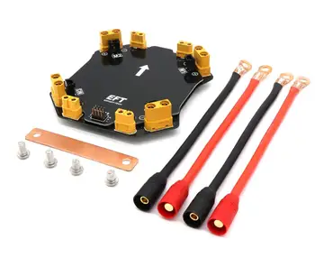 

1PCS PART1 E410 UAV Frame Distribution Board Hugr Current V4 with AS150 Plug Spare Part for RC Plant Dron