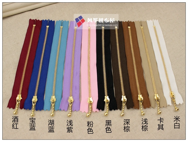Ykk3 # металлическая молния с зубцами для шитья латунная комплект ремонта 35 см | Дом