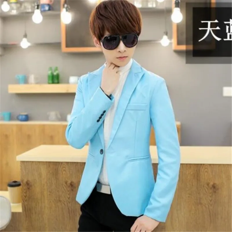 2019 New Men Blazer Casual Slim Fit Office Suit Jacket Fashion Brand Coat Formal Terno Masculina Blazer Male Business Blazers