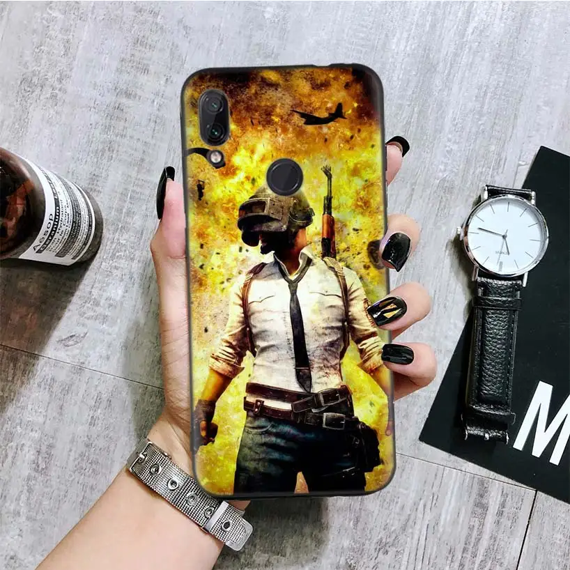 Черный чехол для телефона Counter Strike CS GO и PUBG для Xiao mi Red mi Note 8 7 7S 7A 6 S2 GO K20 Pro 6A mi 6X 5X A1 CC 9 8 Coque