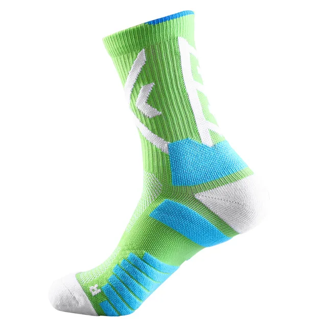 professional outdoor Sport Cycling Socks Basketball Football Soccer Running Trekking Socks Men Women green
