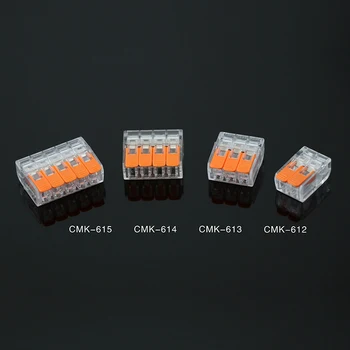 

Wire connector 10/30/50/100 pieces mini quick connector universal compact terminal block plug-in electrical wire connectors