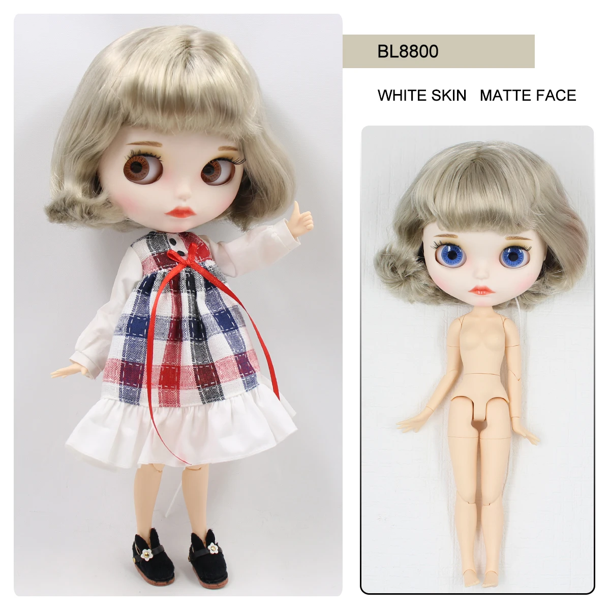 Neo Blythe Doll with Custom Jointed Body & Gesture Hands 8