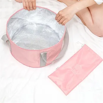 

2Colors Storage Hacker Storage Twill Waterproof Feet-washing Basin Folding Foot Bath Tub Portable Travel Bucket