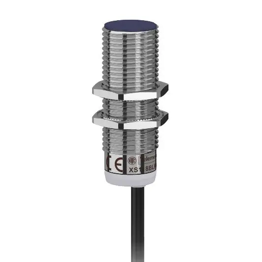 

XS118BLPAL2 Индуктивный датчик XS1 M18-L53mm-латунь-Sn5mm-12 .. 24VDC-кабель 2 м
