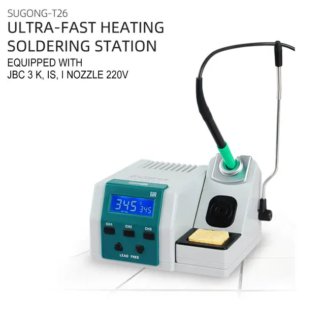 Soldering Station Leadfree 2S Fast Heat Welding Rework Station For JBC
