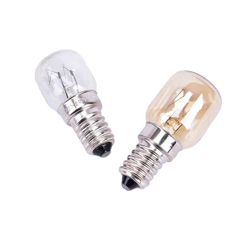 H220V-230V High Temperature 15w/25w 300 Degree Ses E14 Oven Toaster/ Steam Light Bulbs / Cooker Hood Lamps filament light