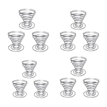 

12 Pack Air Plant Holder Airplant Container, Display Stand for Window Decoration, Used to Air Plants