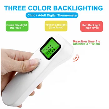 

Baby Infrared Forehead Temperature Digital LCD Backlight Non-Contact Thermometer Electronic Measure Gun r For KidSIn Stock