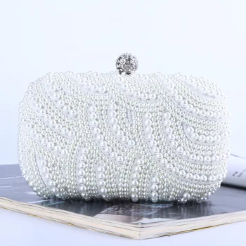 

Pearl dinner bag, quality bead embroidery bag, handmade ladies clutch bag, ladies evening bag purses and handbags