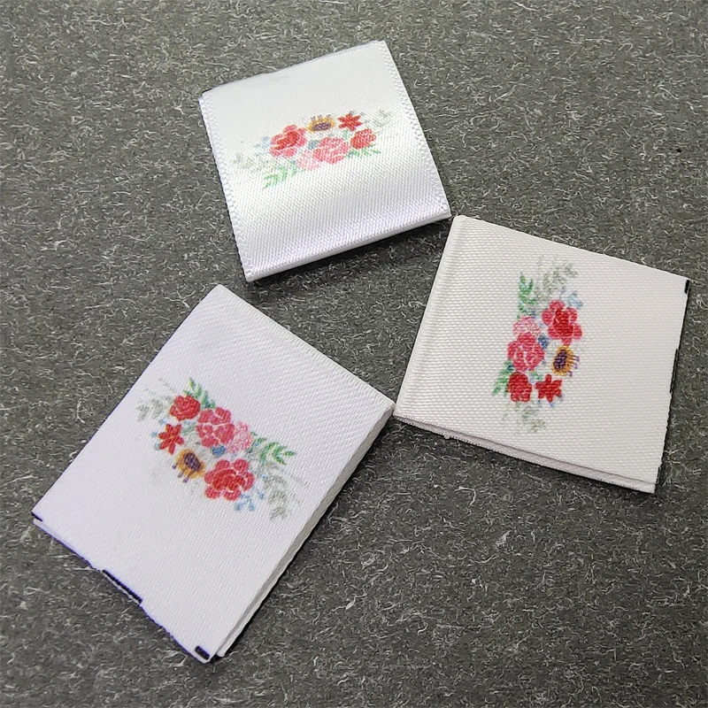 width 2.5cm wholesales custom high quality garment print label T shirt kids wear sewing name cotton cloth tags Clothing tag | Дом и сад