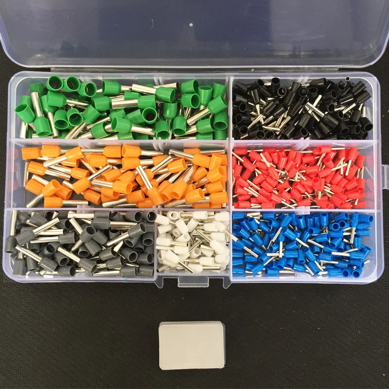 600 шт. Электрический разъем комплект Медь трубка контактные разъемы обжимной для