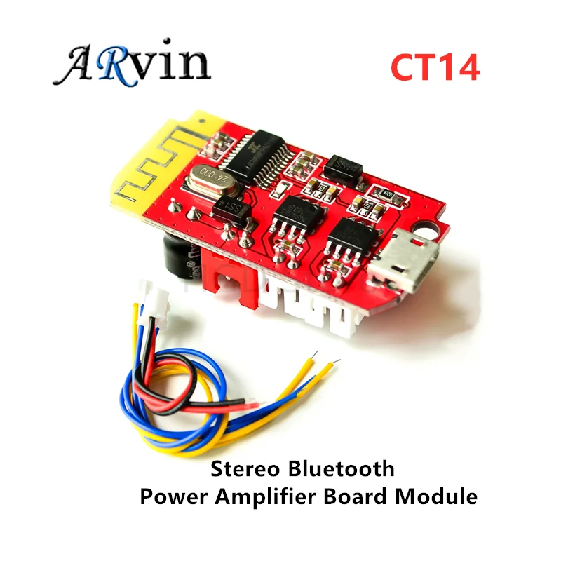 CT14 Micro 4,2 Stereo Bluetooth Power Verstärker Bord Modul 5VF 5W + 5W Mini mit Lade Port für umrüstung Im Leerlauf Sound Box