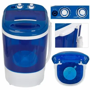 

9 LBS Semi-Automatic Washing Machine Compact Single Tub Washer W/ Timer Control