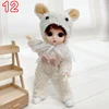 New 16 cm BJD Mini FASHION Toy DOLL With Clothes MINIATUR Kids Dolls Girls Baby Beautiful Dress Up 1/12 Birthday Gifts 3D Eyes 6