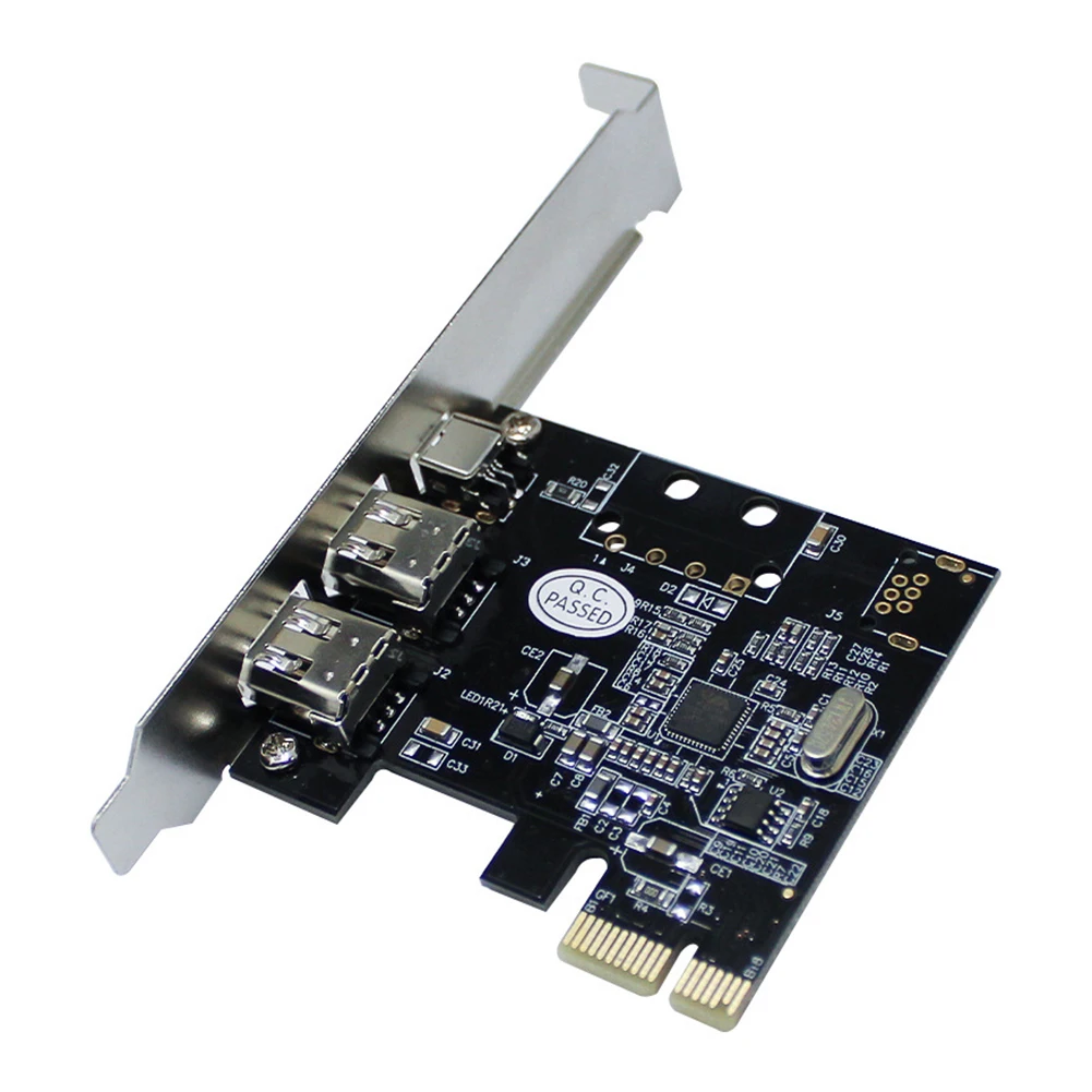 PCI-E 1X  16X 1394 DV 비디오 캡처 카드 (6 핀  4 핀 Firewire 어댑터 포함) 3 포트 무료 드라이버 데스크탑 컴퓨터 액세서리