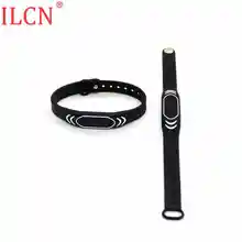 125 кГц ID черный силикагель регулируемый размер водонепроницаемый только для чтения Браслет Брелок EM4100 TK4100 карта контроля доступа 1