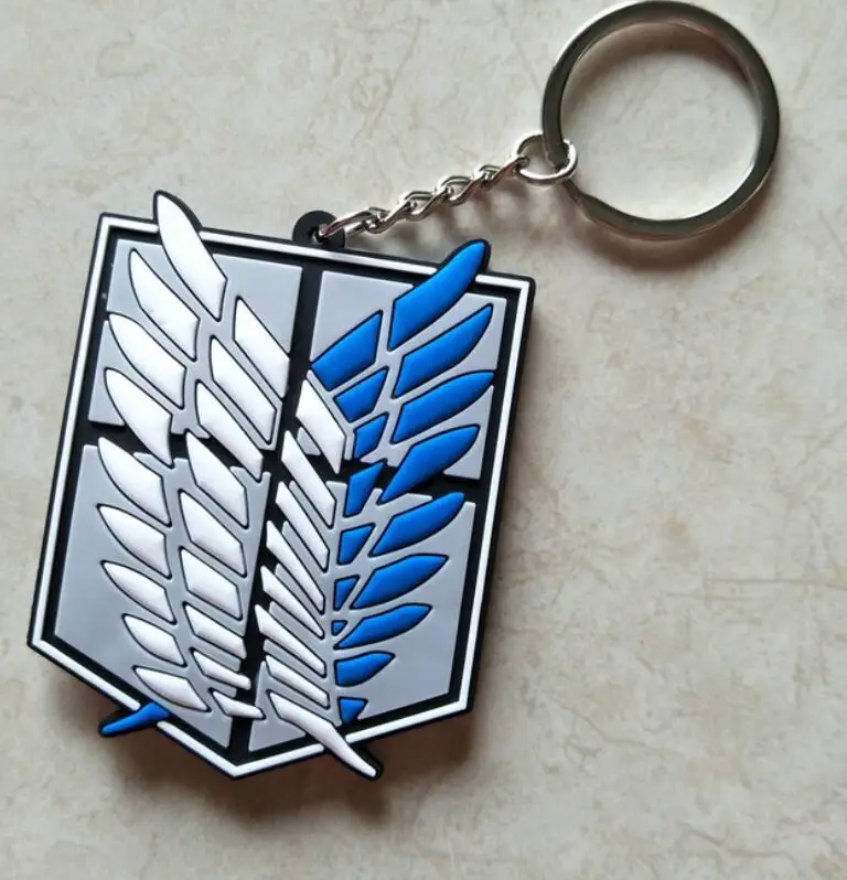Anime Keychain Set: Eren, Levi, Armin, and Mikasa Miniature Dolls