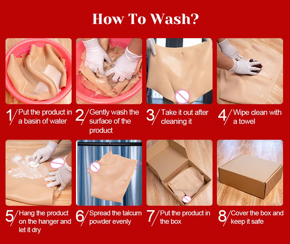 How to wash Breast Dildos breast Dildos Vagina Face Mask Head Mask Bodysuit