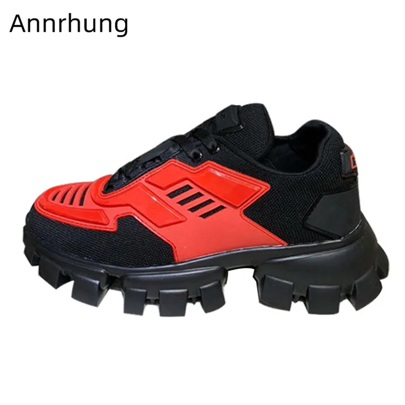 

Latest Autumn Sneakers Women Thick Bottom Fashion Shoes Mixed Color Round Toe Cozy Flats Cross Tied Chunky Platform Sneakers