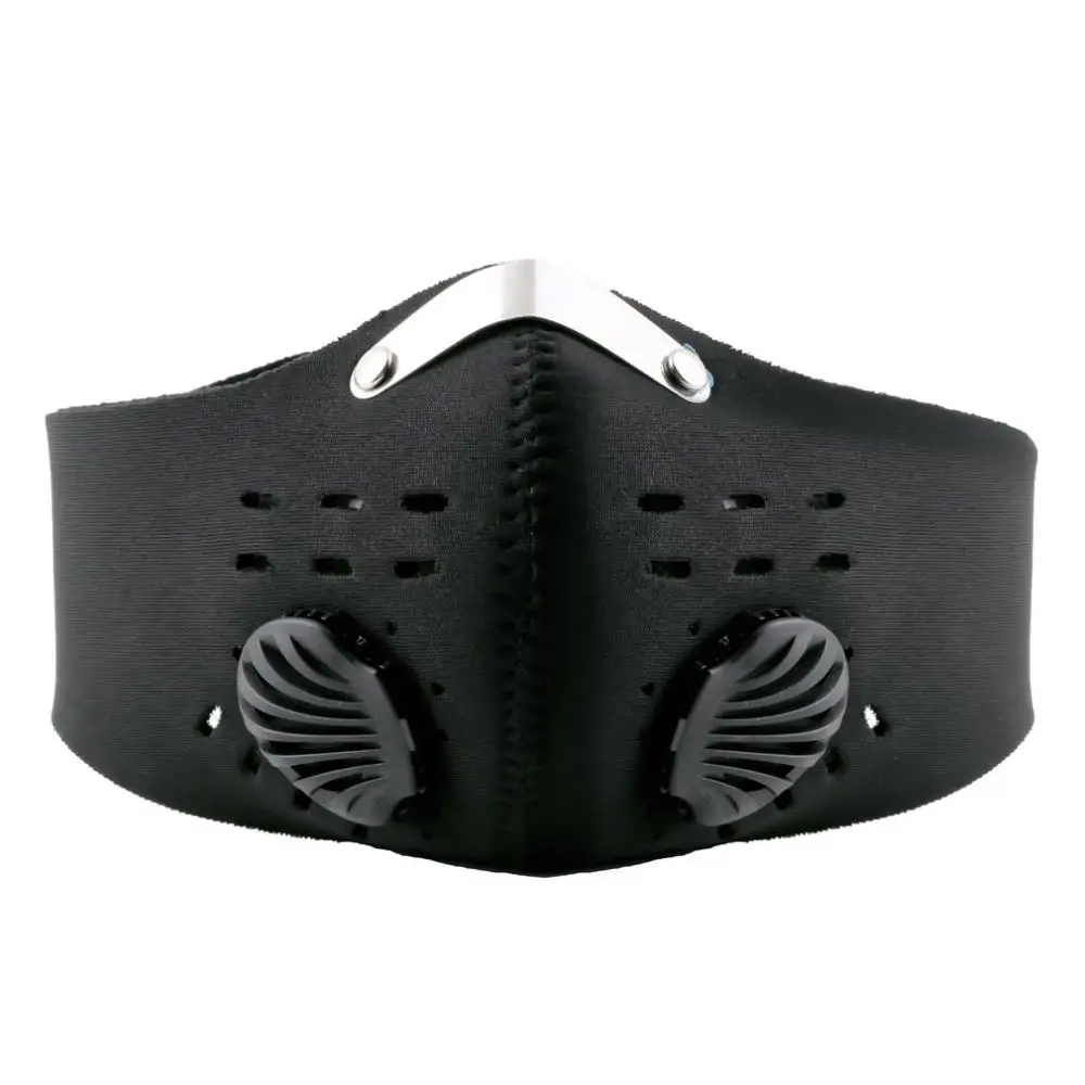 

2019 Anti Dust Training Mask Cycling Masks With Filter Half Face Carbon Mountain Bicycle Sport Road Cycling Masks Face Cover