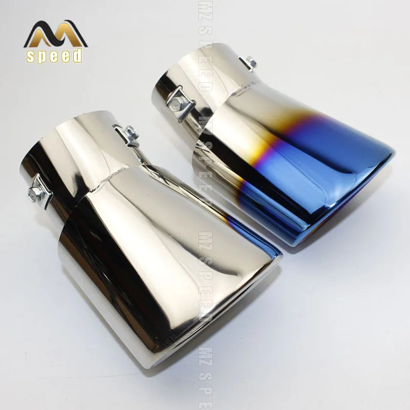 

Car accessories Exhaust system Muffler Universal silver blue exhaust tip Boutique snap-type exhaust muffler