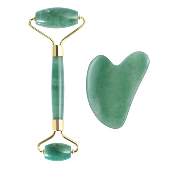 

1 Set Massaging Scraping Plate And Face Massage Roller Set Manual Massage Tool Traditional Facial Scraper Tool