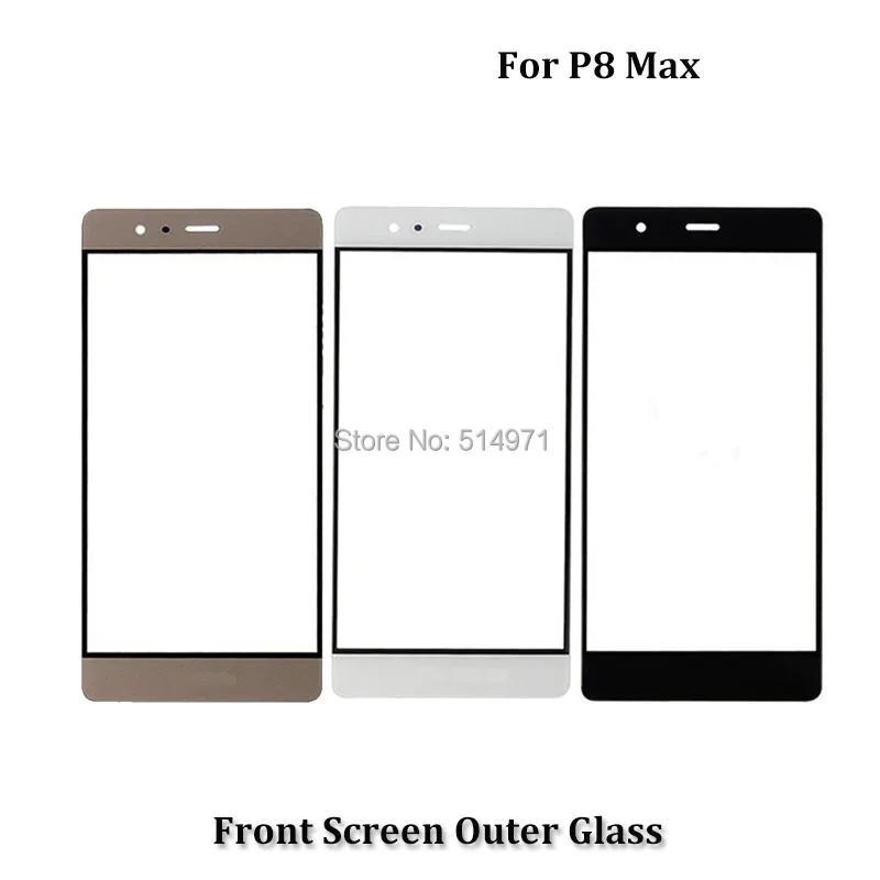 10 шт. Novecel A+ для huawei P8 P8Max сенсорный экран Сенсорная панель сенсор дигитайзер Переднее стекло Внешний ЖК-объектив P8 Замена