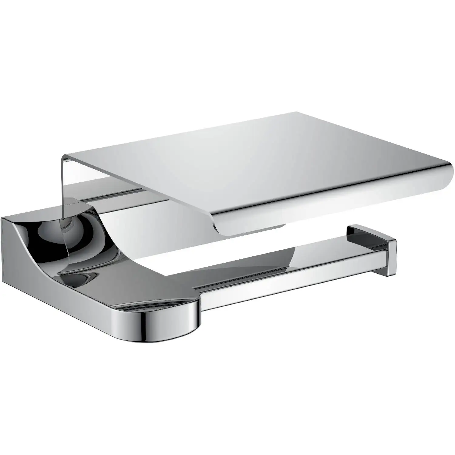 Бумагодержатель RUSH TR36111B (настенный; с крышкой; материал: латунь; цвет: хром)