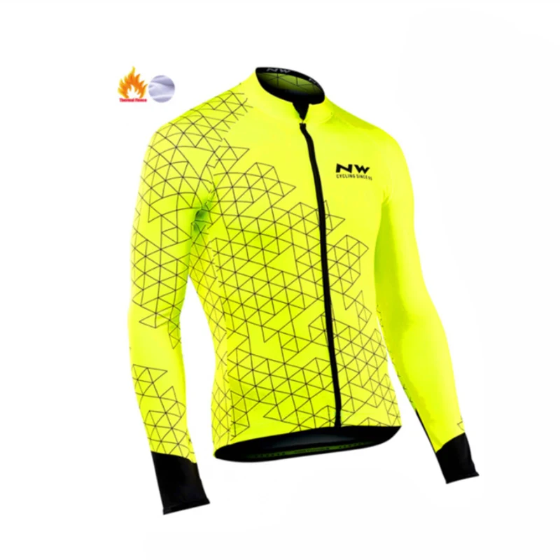 Зимняя Теплая Флисовая одежда для велоспорта, Мужской трикотажный костюм, одежда для езды на велосипеде, MTB, комбинезон, комплект для велоспорта - Цвет: 4