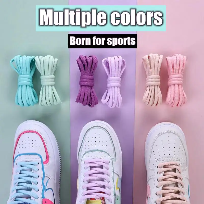 Versatile Round Non-Slip Wear-Resistant Shoelaces