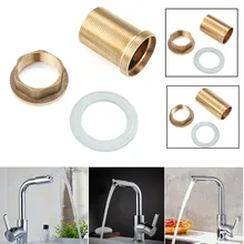 Домашний кухонный смеситель для раковины, Ремонтный комплект, кран с резьбой, латунная трубка, гайка, шайба, части, кухонный кран, аксессуары, медь
