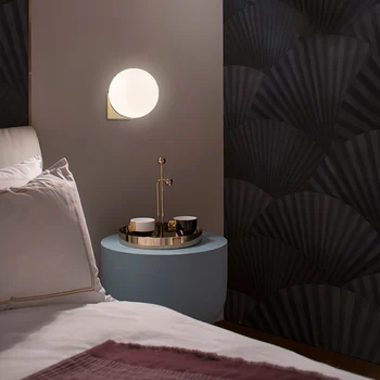 

nordice glass wall sconces living room decoration bed wall lamp mirror light crystal bedroom aisle dining room wall lamp