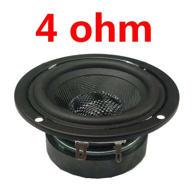Круглый сабвуфер " Hi-Fi сабвуфер Динамик 4/8Ohm НЧ-динамик аудио басовый Динамик - Цвет: 4 ohm
