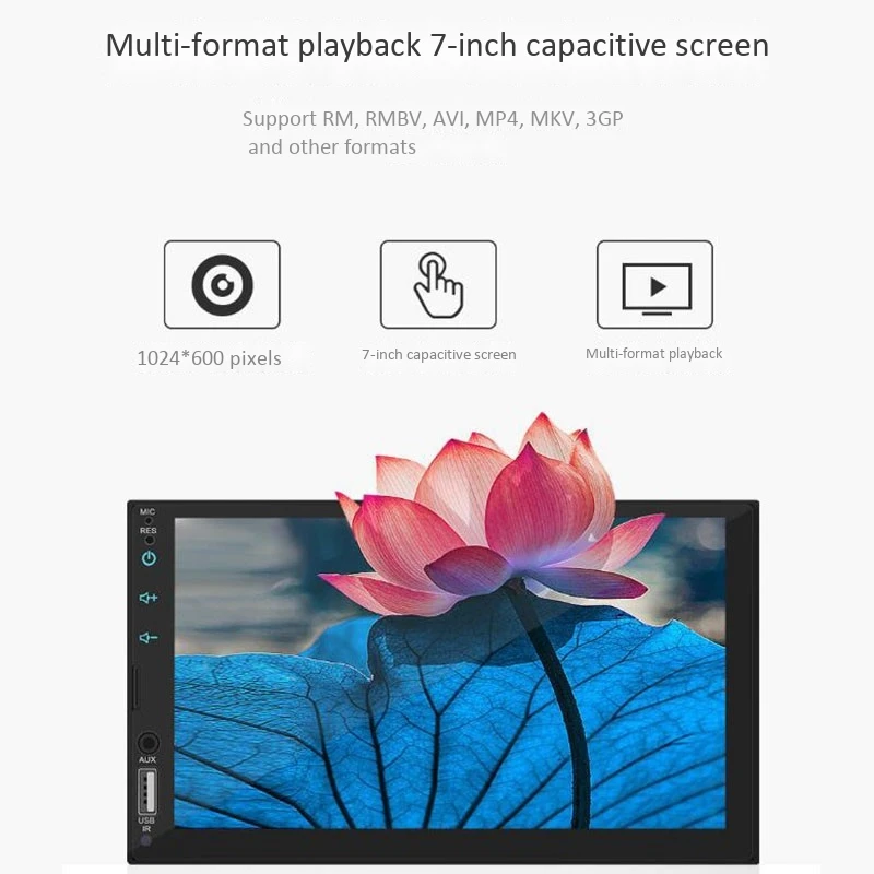 2 Din автомагнитола 7 дюймов HD пресс-экран плеер Android Авто Carplay мультимедиа MP5 FM/USB/AUX/Bluetooth автомобильный аудио для камеры заднего вида