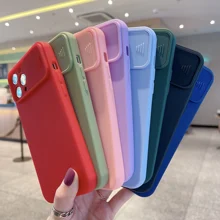 

Push Pull Protection Liquid Silicone Phone Case For iPhone 13 12 11 Mini Pro Max 7 8 Plus XR X XS MAX SE Shockproof Cases Cover