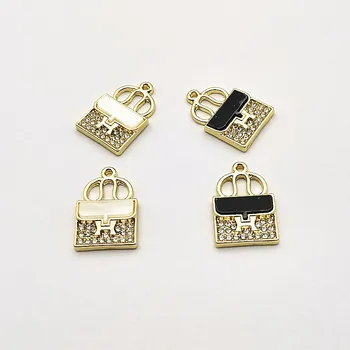 

New arrival! 20x13mm 50Pcs Zinc Alloy Rhinestone Lock charm for Earring DIY Making, Jewelry Accessories Findings & Component
