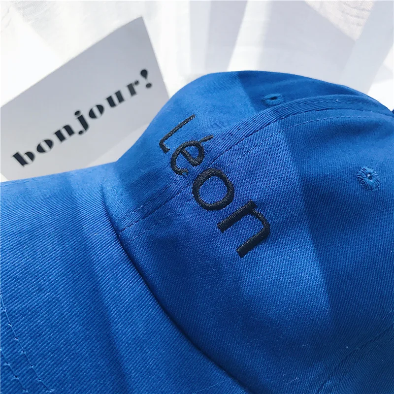 Snapback Hip Hop Baseball Cap High Street Embroidery Sun Hats Fluorescent green LEON High Quality Unisex Baseball Caps Orange (9)