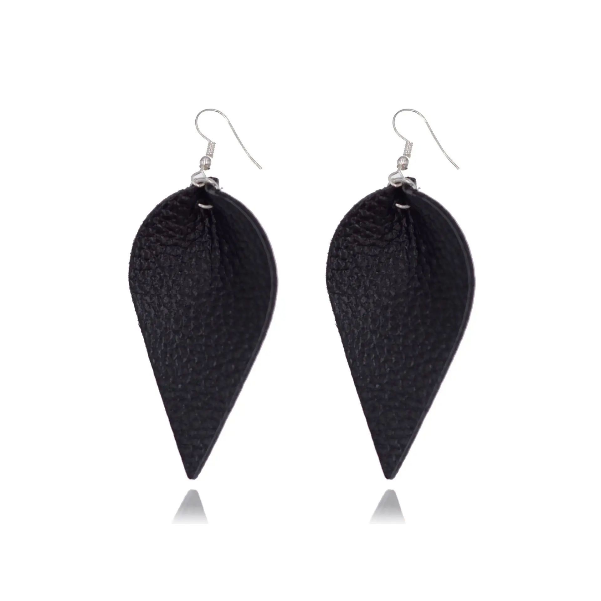 

Fashion Leaves Drop Pu Artificial Leather Earrings Lady Ear Leaf Dangle Earrings Women Handmade Jewelry Gift