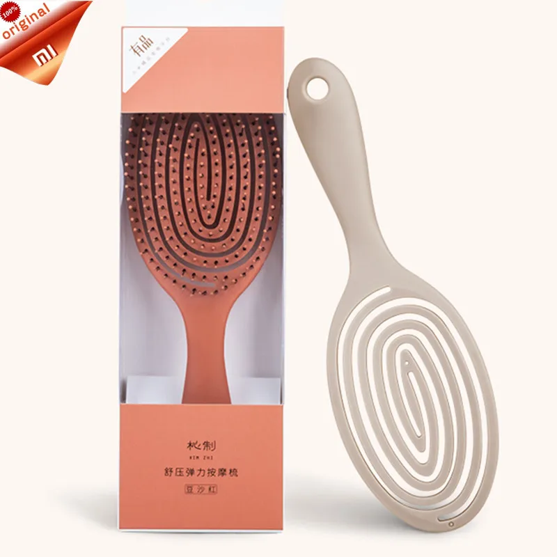 

2019 Xiaomi Mijia Xinzhi Relaxing Elastic Massage Comb Portable Hair Brush Massage Brush Anti-static Magic Brushes Head Combs
